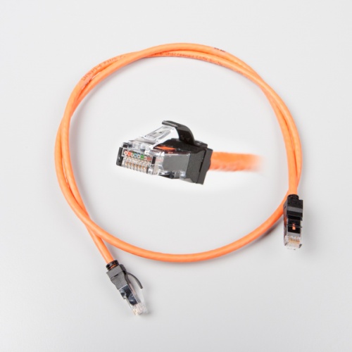 N11G.P1B020OK Cordon LANmark-6 10G Cat 6 500MHz Screened LSZH 2m Orange