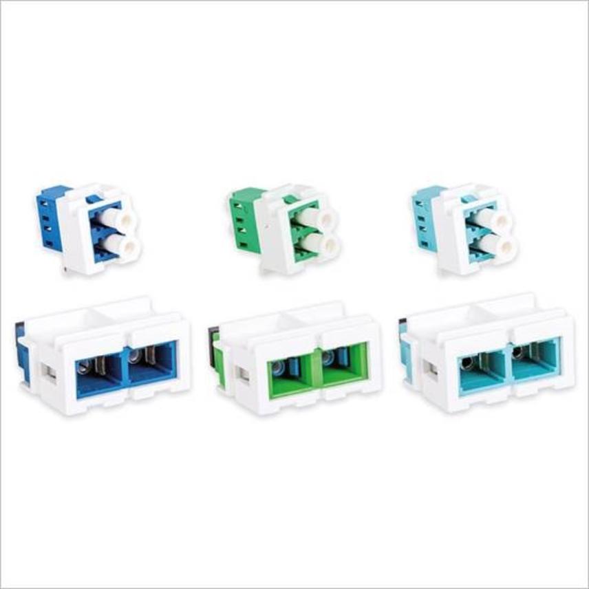 N205.617 TRAVERSÉE LANMARK-OF SNAP-IN LC DUPLEX MULTIMODE AQUA