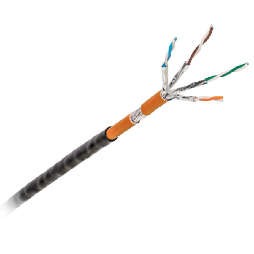 N10I.005-ODKF Câble 4 paires LANmark Industry S/FTP AWG23 Cat 6A LSZH+PE Noir 500m