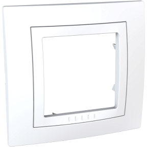 MGU2.002.18 Unica - Plaque 1 poste blanc