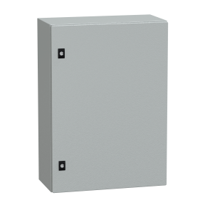 NSYCRN75250 Porte simple CRN spatiale sans mount.plate. H700xW500xD250 IP66 IK10 RAL7035..