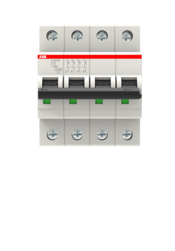 [ABB2CDS274001R0064] 2CDS274001R0064 Disjoncteur miniature - S200M - 4P - C - 6 ampères