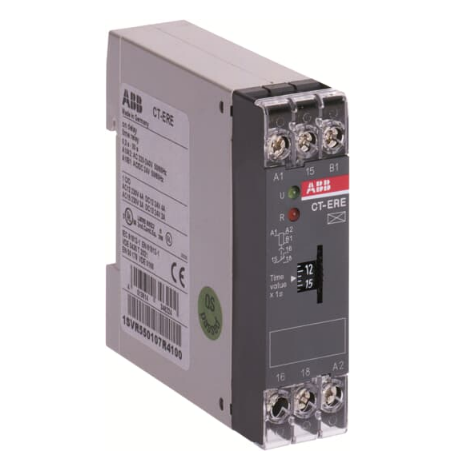 [ABB1SVR550107R2100] 1SVR550107R2100 CT-ERE Relais temporisé, retard ON 1c/o, 3-300s, 24VAC/DC 220-240VAC