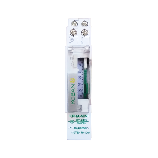 [TEM0767624] KPHA-MINI 12VDC Code: 0767624 Interrupteur horaire analogique à un module, rail DIN