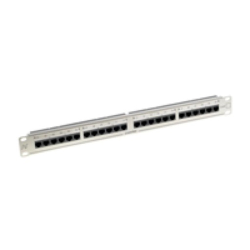 [NEX.N424.600] N424.600 Panneau de brassage Essential-6 1HU 24 ports Cat 6, connexion arrière, blanc