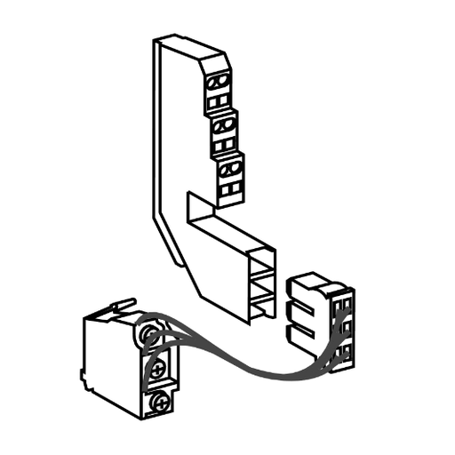 [33801] 33801 contact auxiliaire standard, ComPact NS630b à NS1600, débrochable, état disjoncteur OF, 1 type de contact inverseur