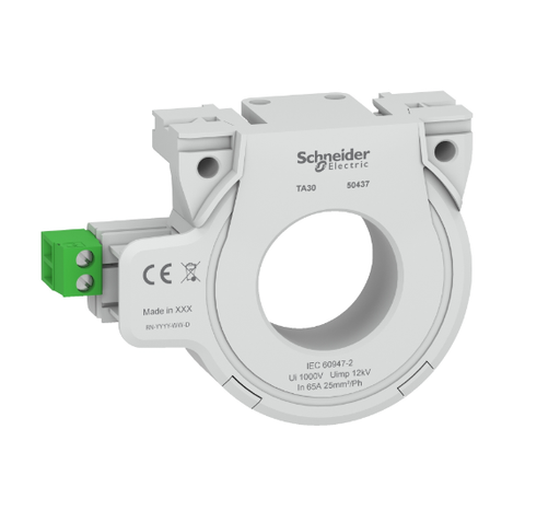 [50437] 50437 tore fermé type A, pour VigiPacT et Vigilhom, TA30, diamètre intérieur 30 mm, courant nominal 65 A